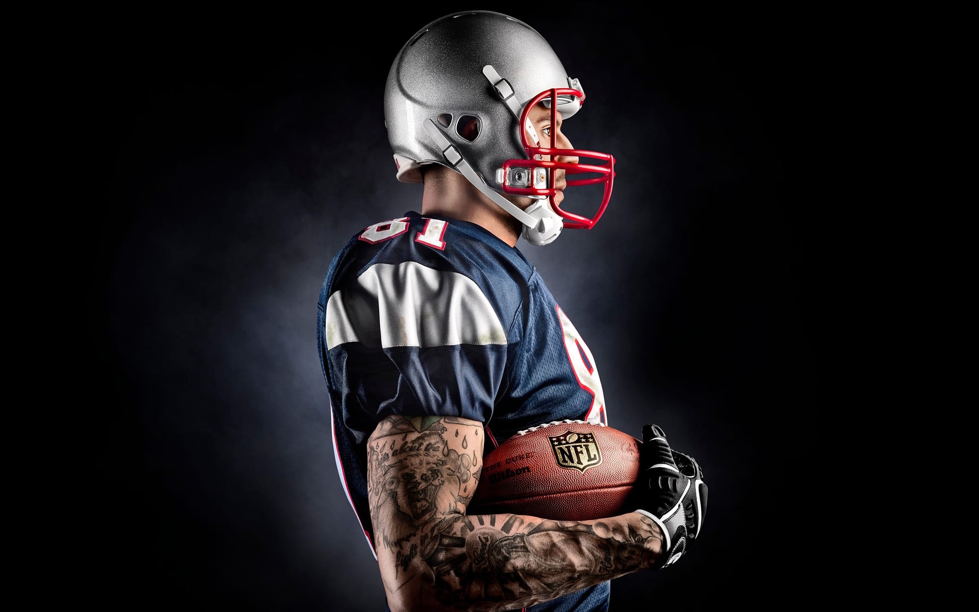 Aaron Hernandez photographed by Blair Bunting