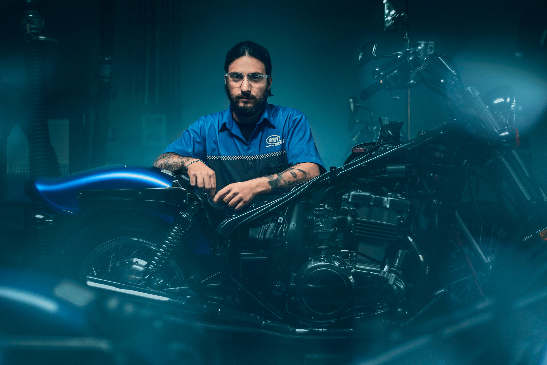 Lifestye Photograph Motorcycle Mechanic