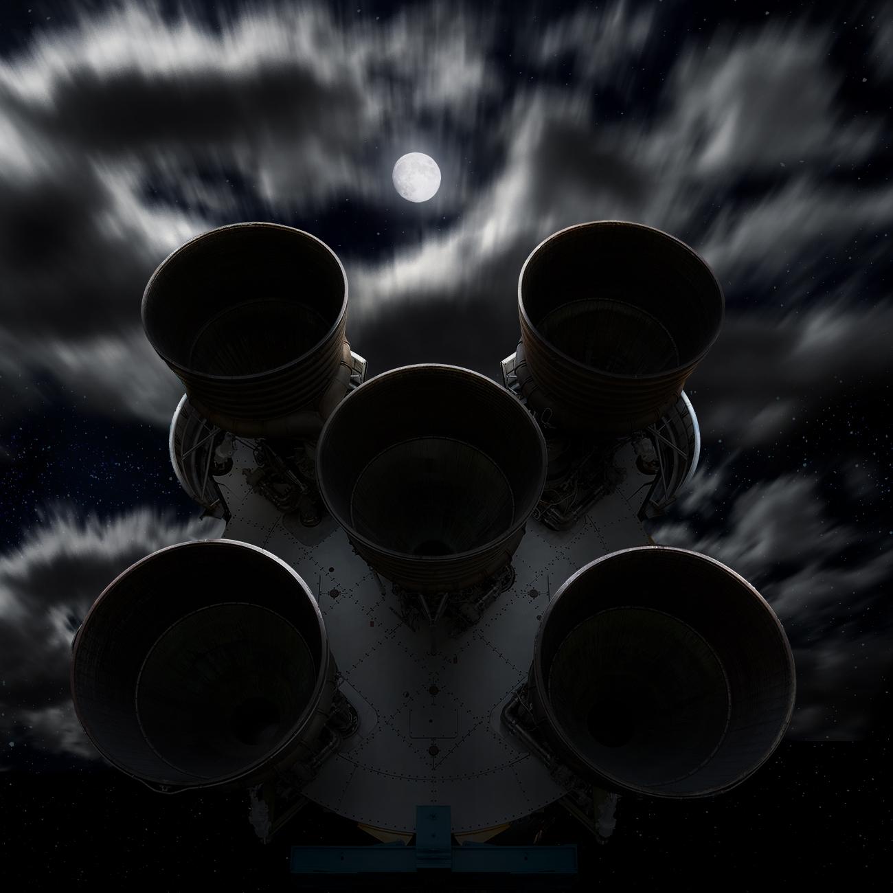 NASA Photoshoot by Blair Bunting of Saturn V Rocket